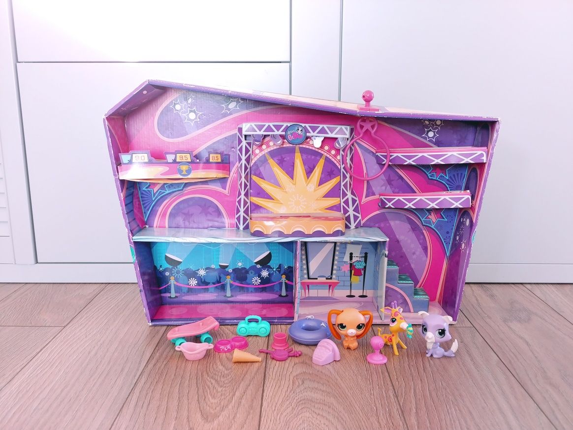 Littlest pet shop domek cyrk + zwierzątka +akcesoria