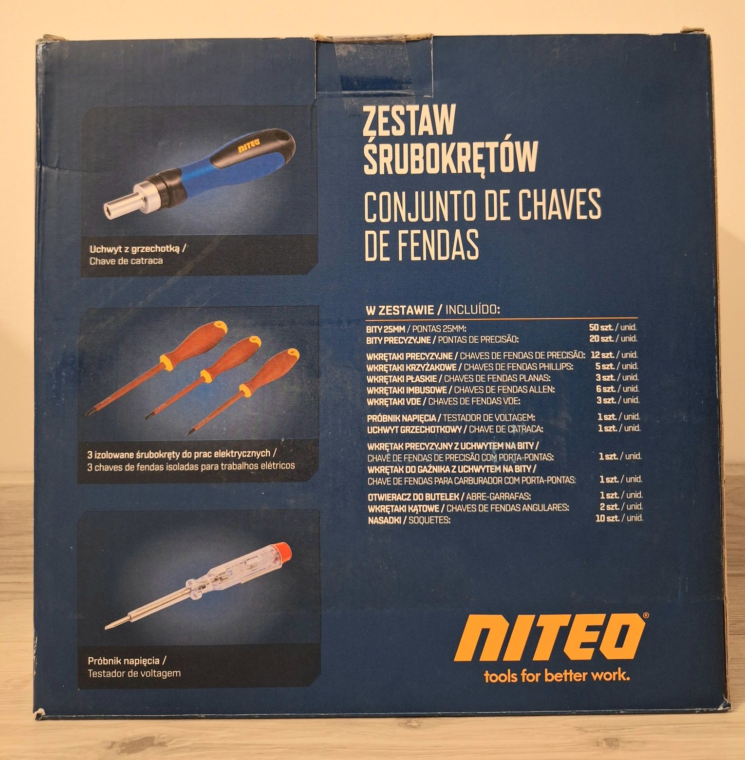NITEO Zestaw śrubokretów na stojaku 116 elementów - NOWY! OKAZJA!
