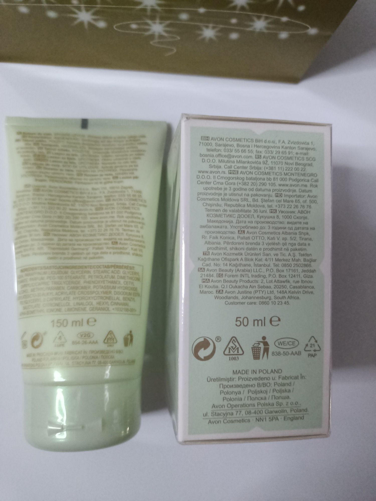 Zestaw Avon EVE Truth, woda perfumowana, balsam do ciała, torebka prez