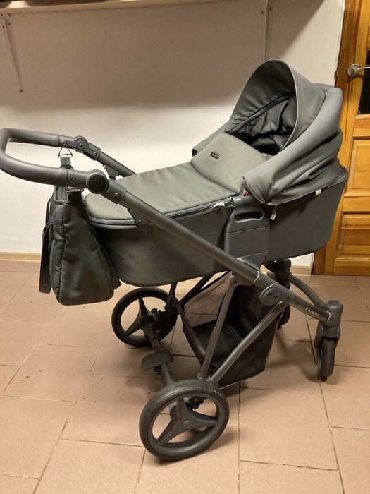 Wózek BEBETTO FLAVIO 2w1 / 3w1 / 4w1 z bazą isofix Śiwy