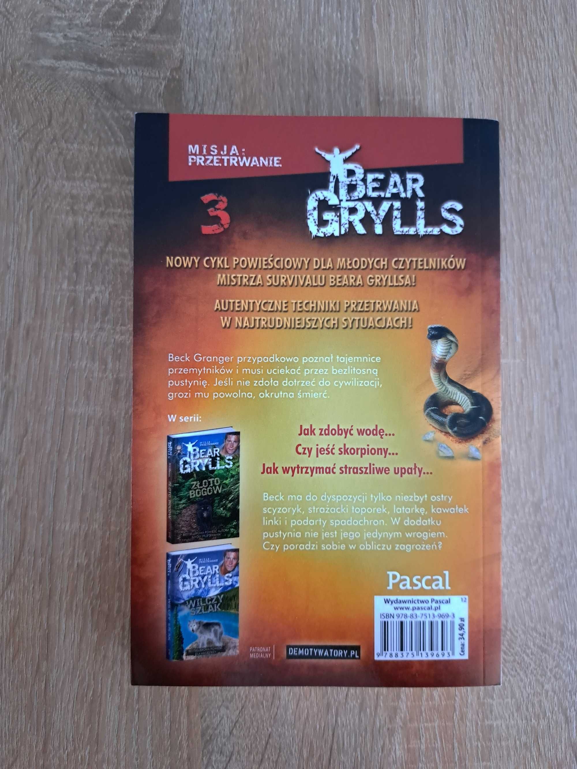 Książka "Misja Przetrwanie. Piaski skorpiona - Bear Grylls"