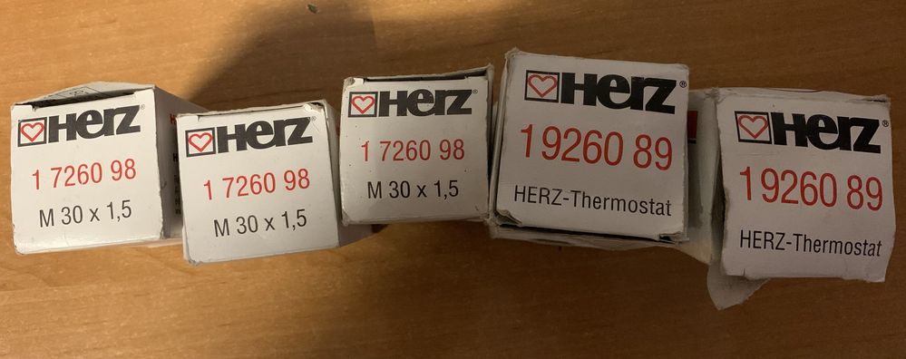 Termostaty firmy Herz