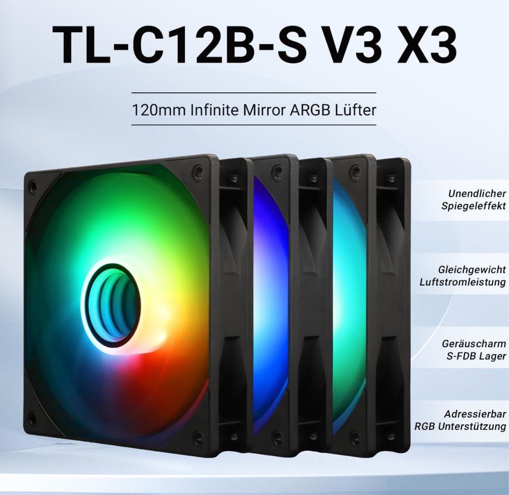 Thermalright TL-C12B-S V3 120 mm ARGB wentylator CPU
