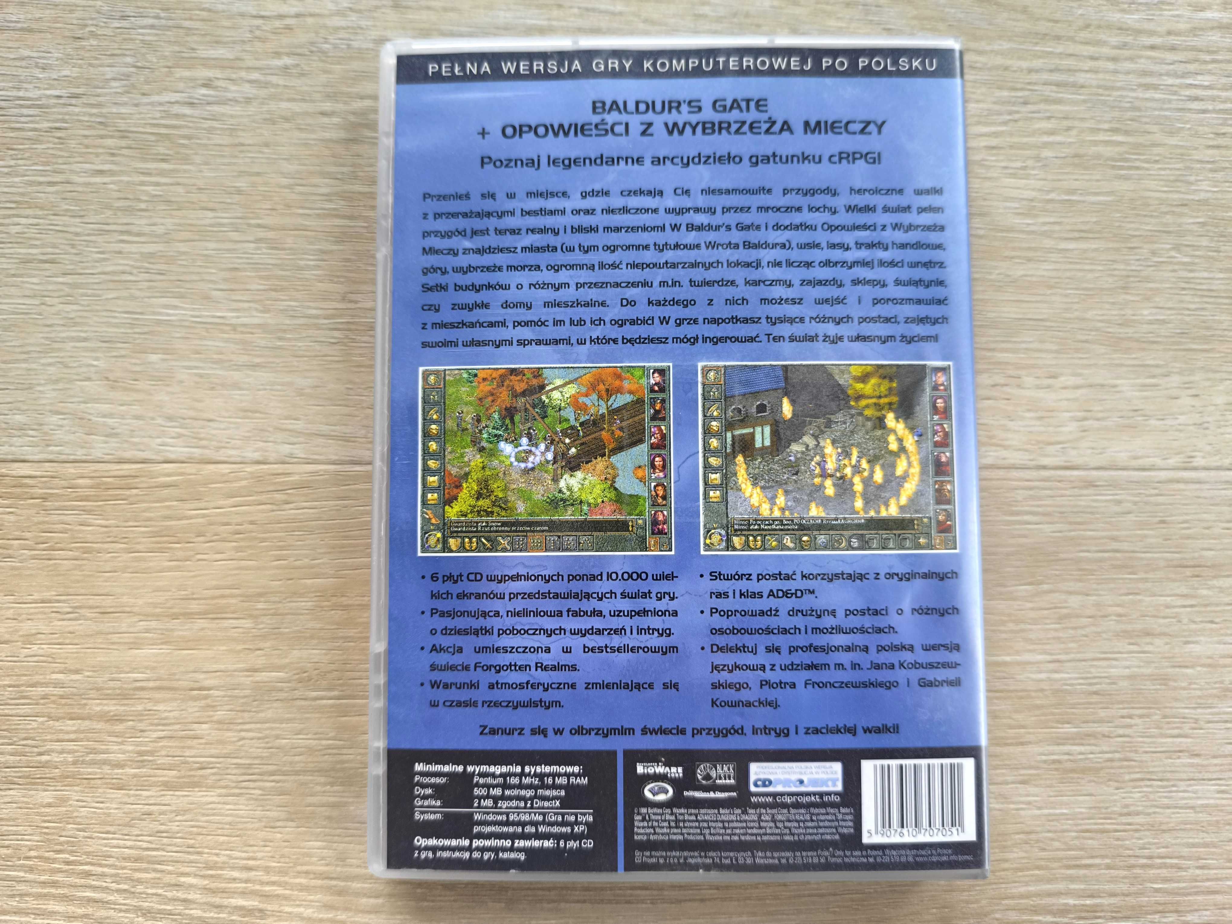 Baldurs Gate + Opowieści z Wybrzeża Mieczy [PC] (POLSKA WERSJA)