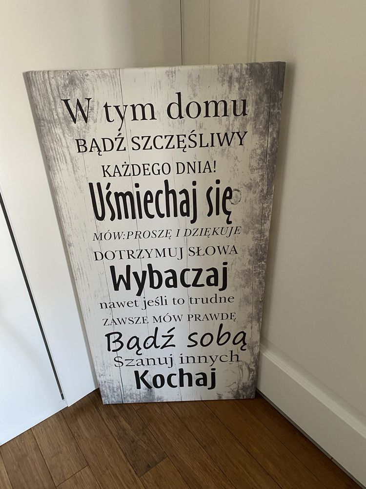 Obraz plakat na płótnie 50x 100cm do domu dla rodziny