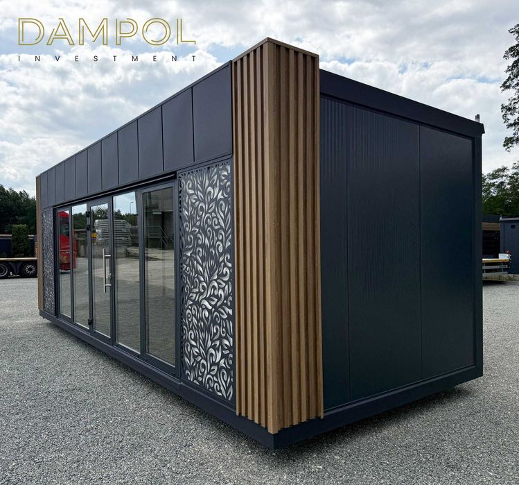 Pawilon 800x300 z dekorem LED! biurowy, usługowy, salon, bistro,