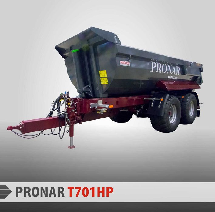 Przyczepa skorupowa budowlana PRONAR T701HP i inne modele