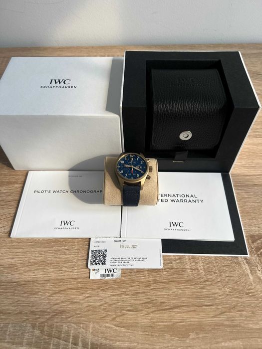 Piękny IWC Pilot's Chronograph 41mm 2022 fullset - Przecena