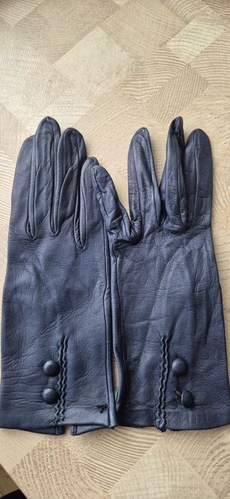 Skórzane rękawiczki rozm. 6