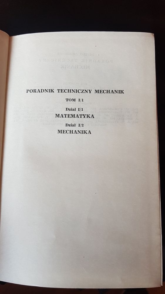 Książka Mechanik 1958