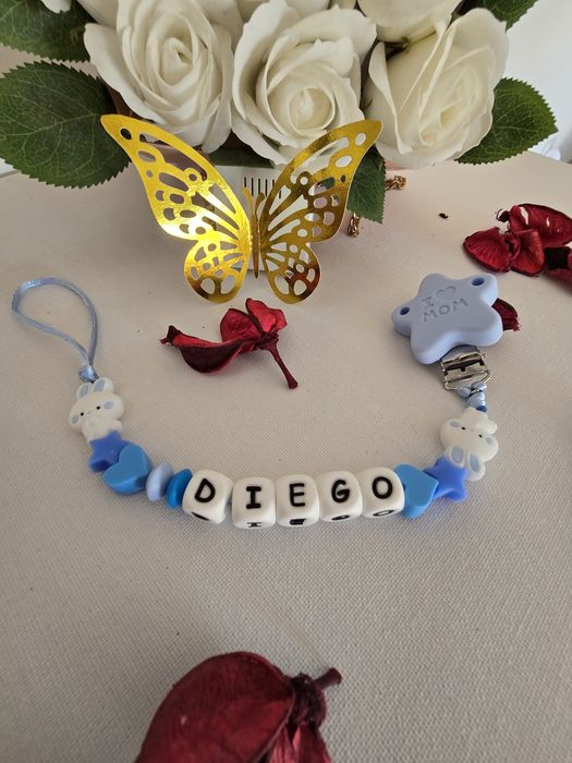 Prendedores chupetas silicone