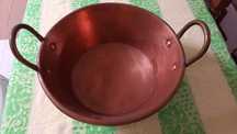 Tacho em cobre bom  para Pastelaria