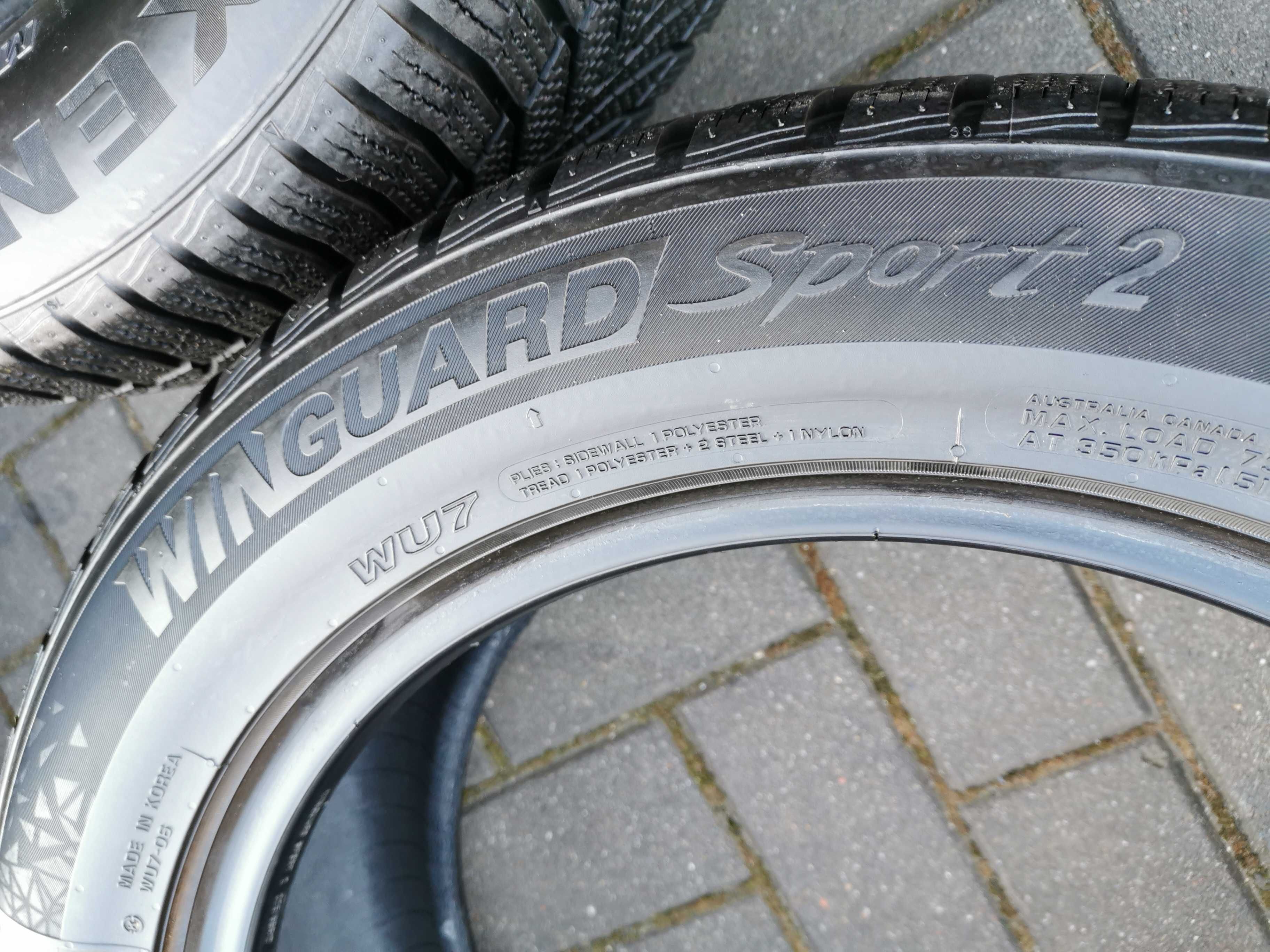 225/55 97H R17 NEXEN WU7 7.5mm 2022r Zimowe Opony 4szt Ładne