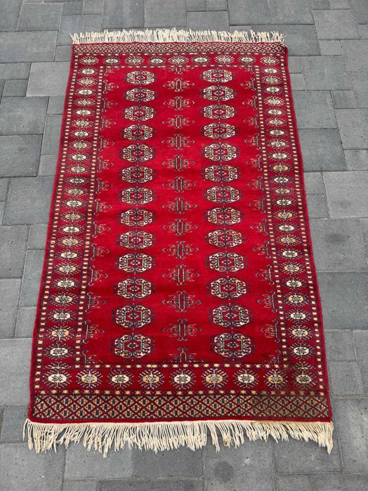 Pakistańska Buchara Ręcznie Tkana Wełniana Dywan 168x93