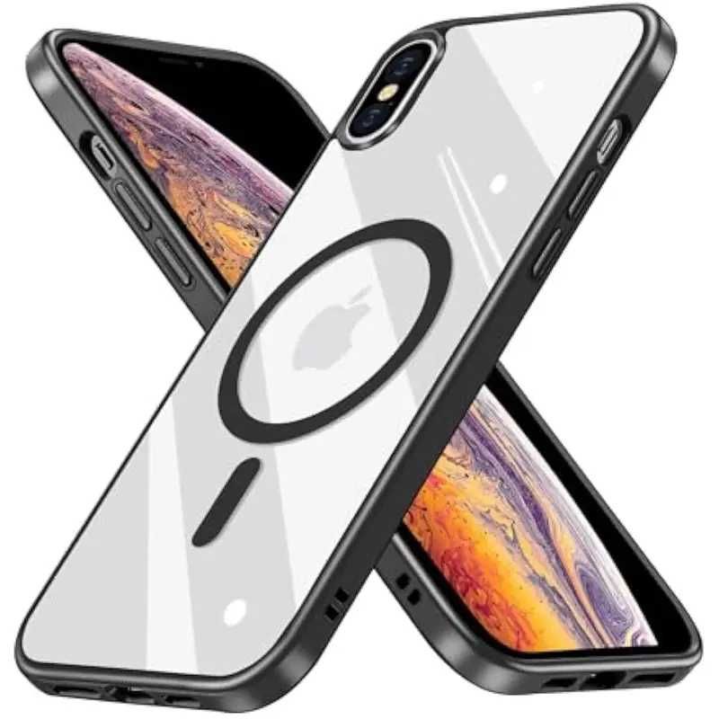 Capa Magnética para iPhone XR Carregamento Magnético MagSafe Preto