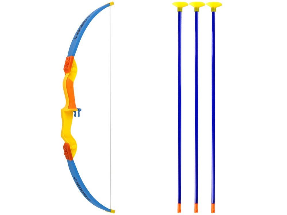 Zestaw strzelecki łuk sportowy tarcza strzały pomarańczowy