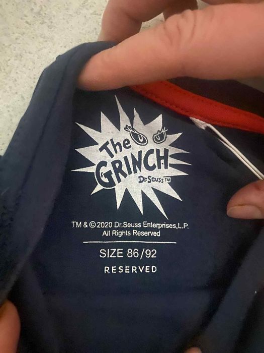 Nowy strój świąteczny z Grinch rozm 86/92