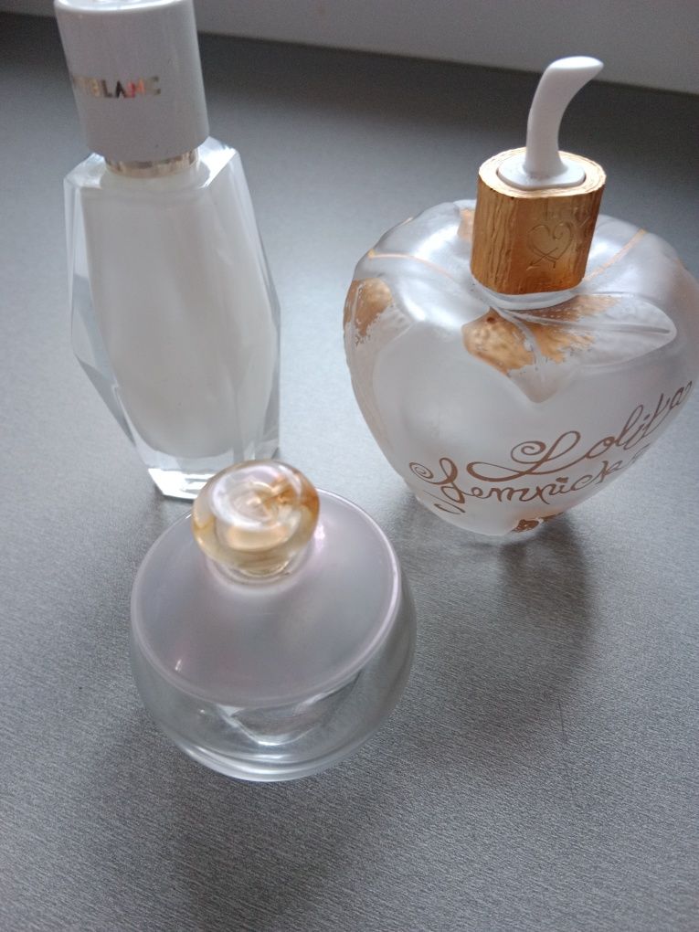 Flakony po perfumach flakon Lolita Lempicka Noa perle Versace Tresor