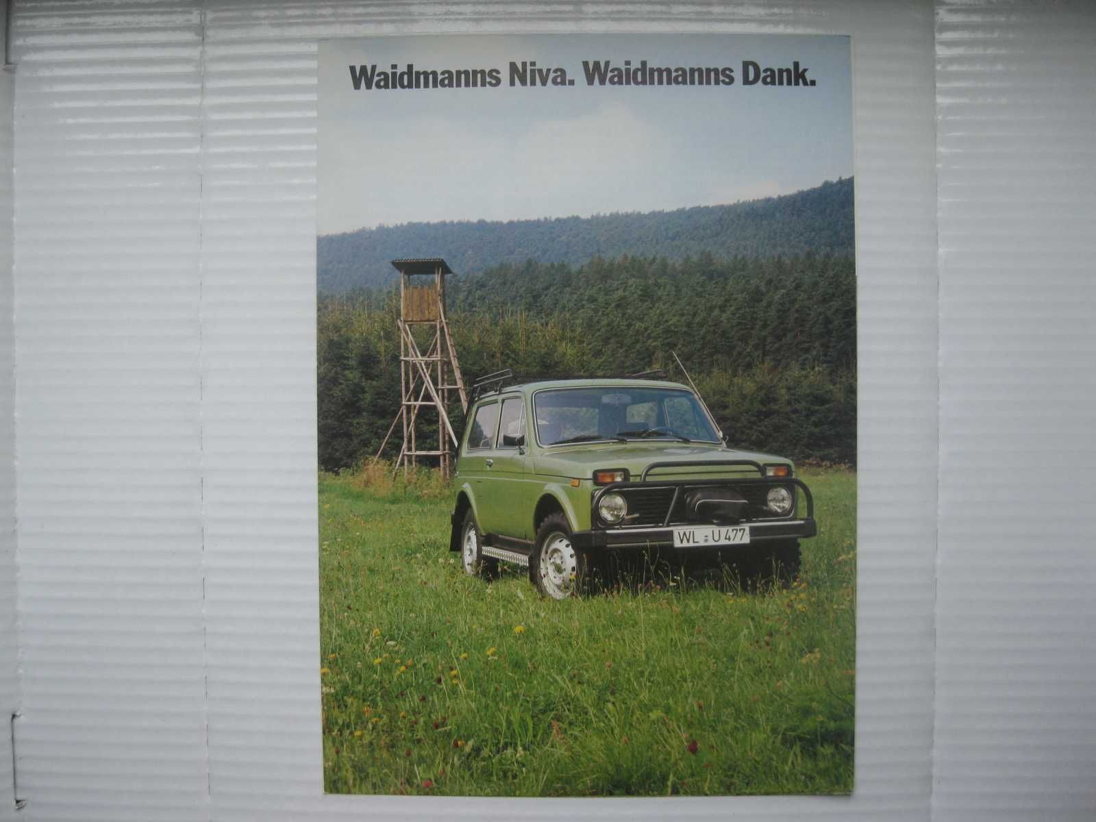 LADA NIVA Prospekt Katalog Łada Niva 1985 DE wersja niemiecka