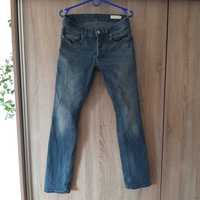 Dżinsy jeans regular straight fit Selected Homme indigo jeans  M L