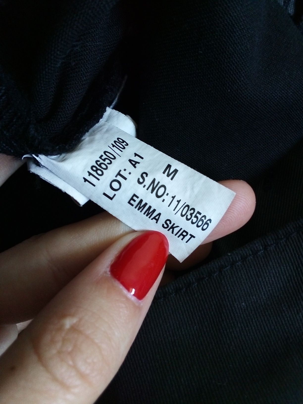 Czarna woskowana spódnica mini Zara Basic Dept imitacja skóry roz. M