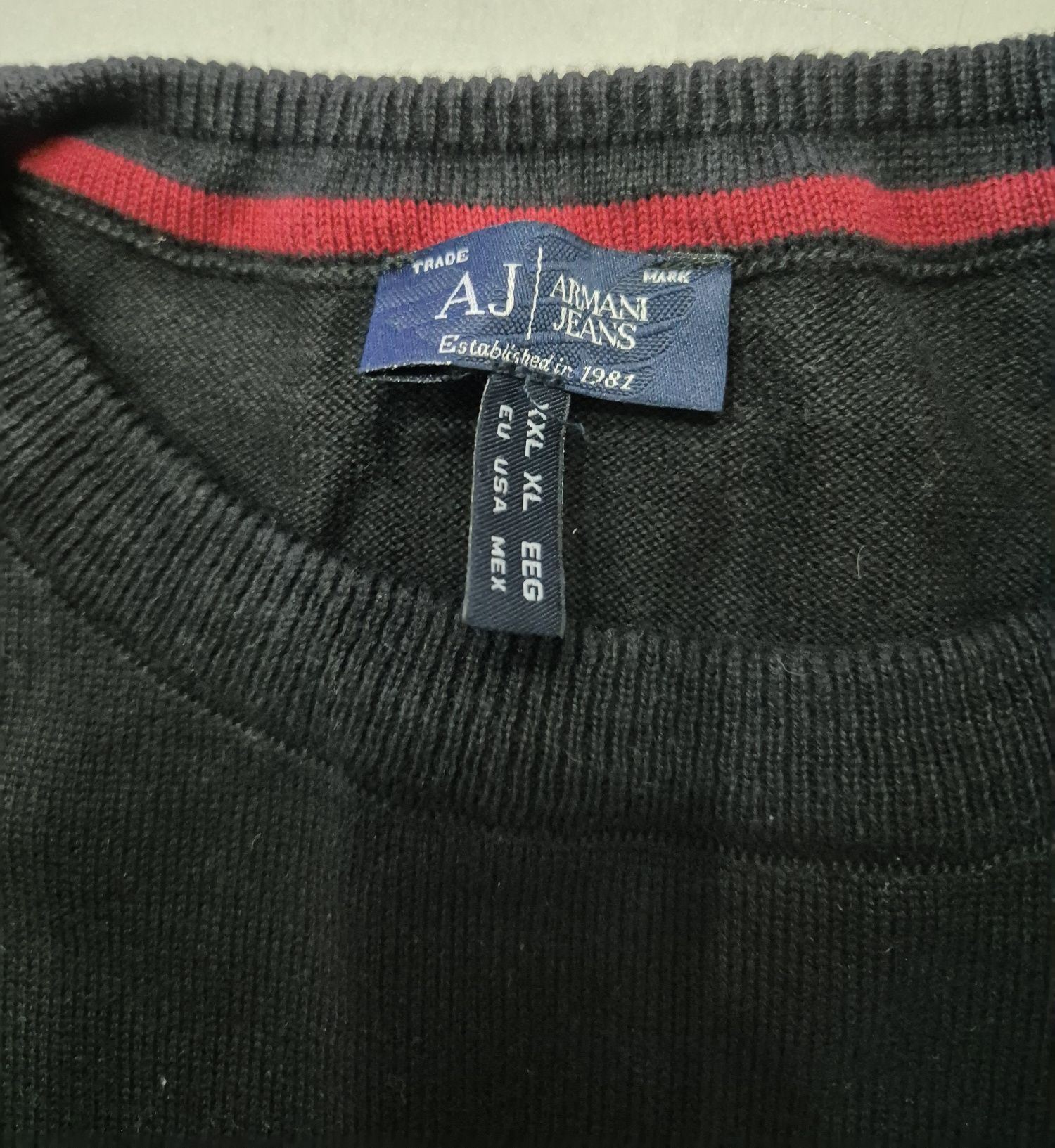 Sweter męski Armani XXL czarny