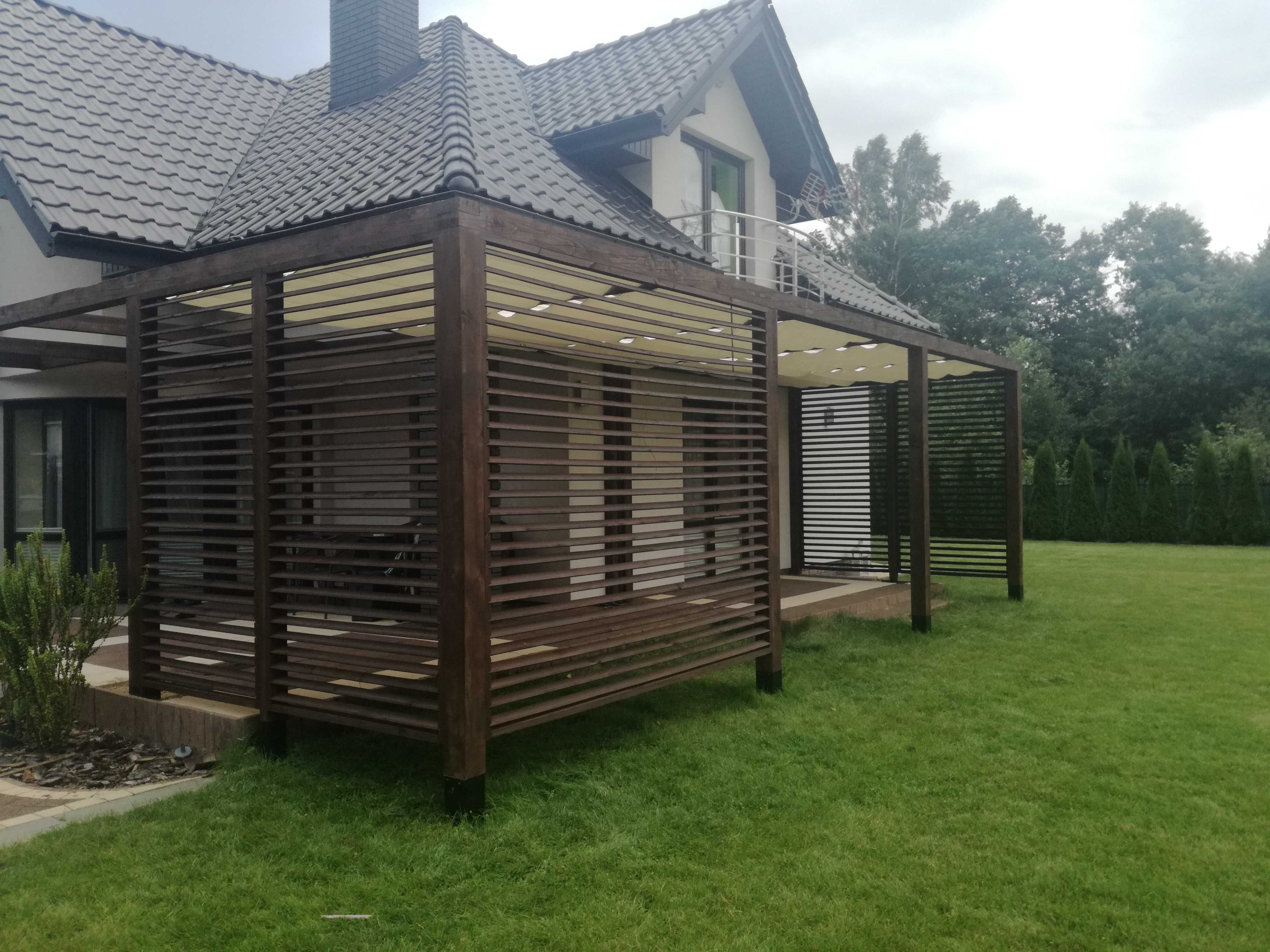 Pergola, zabudowa tarasu