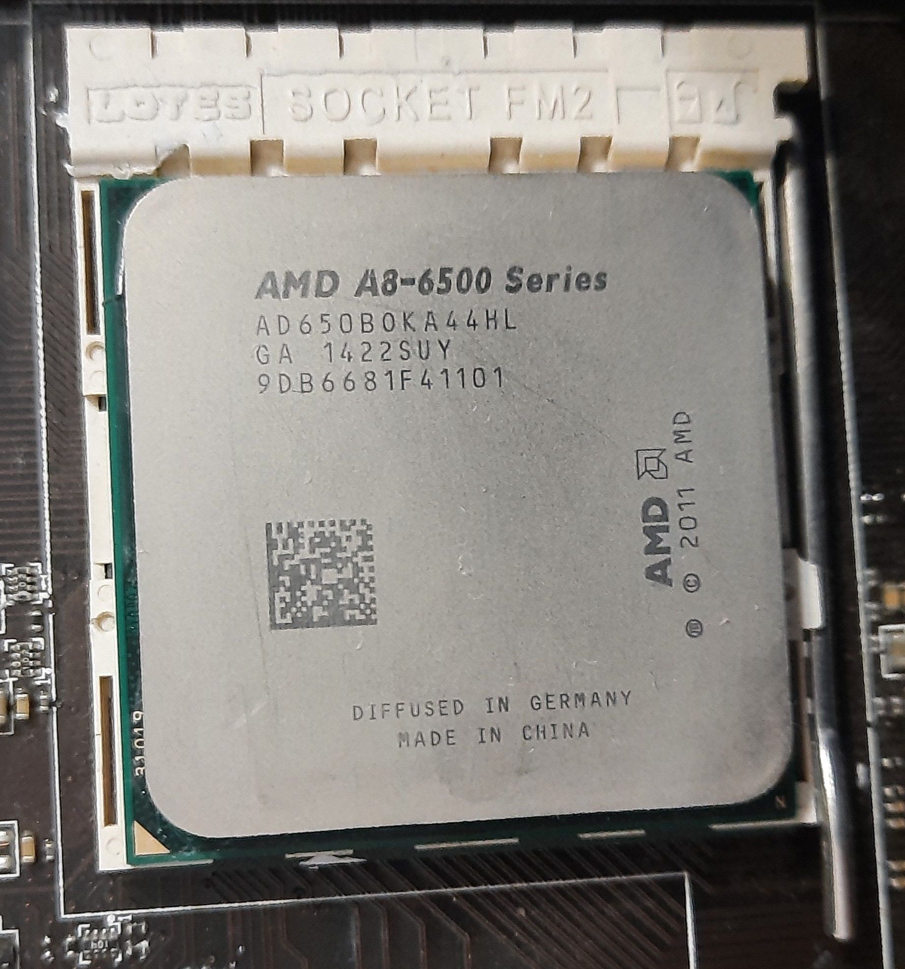 Комплект 4 ядра AMD FM2: A8-6500B 3.5-4.1GHz, DDR3 8Gb, MSI FM2 A75