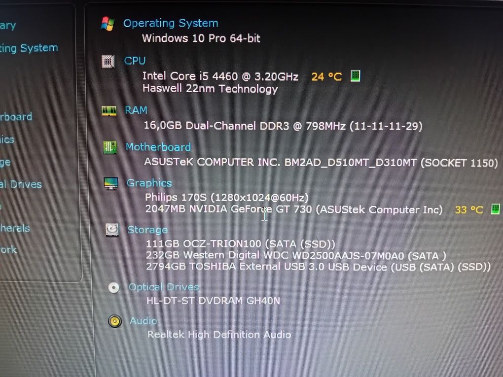Torre Asus +Intel I5 4460 + 16Gb DDR3 1600mhz + Ofertas