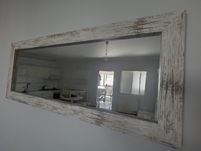 Prostokątne lustro "postarzane" 150x60 cm