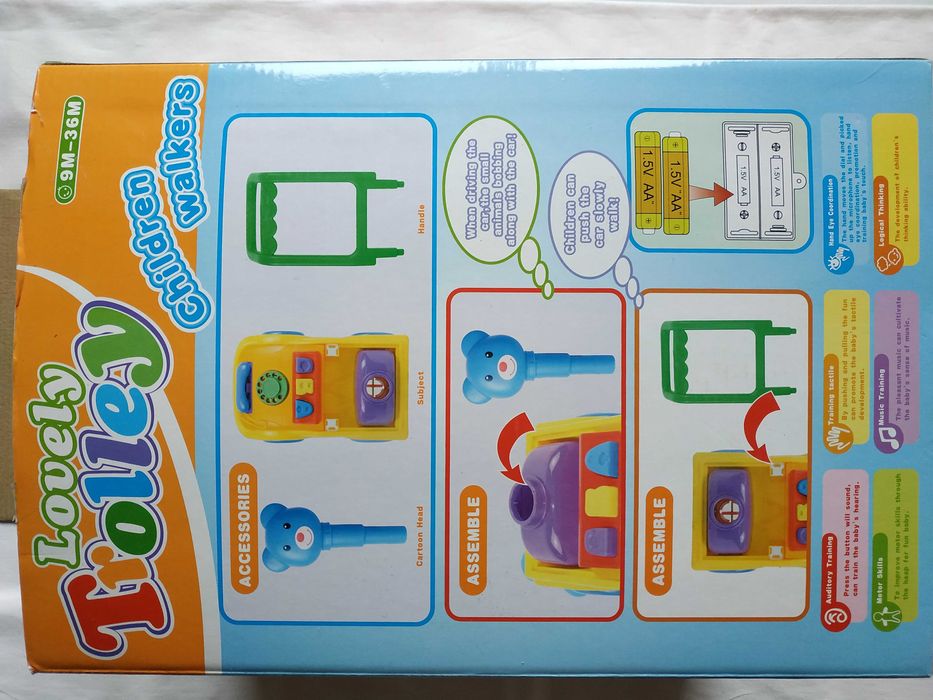 Игровой центр каталка музыкальная игрушка с телефоном