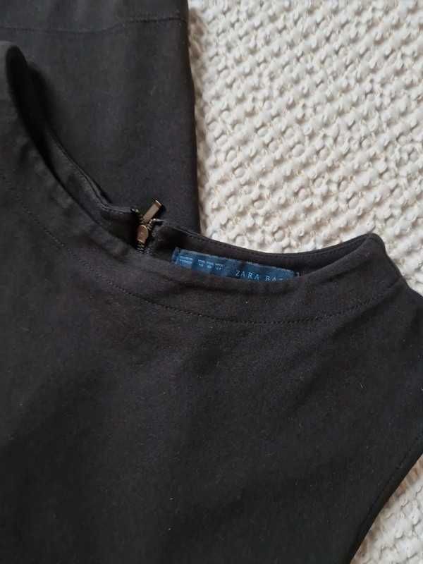 Czarna dopasowana sukienka mini bez rękawów Zara XS