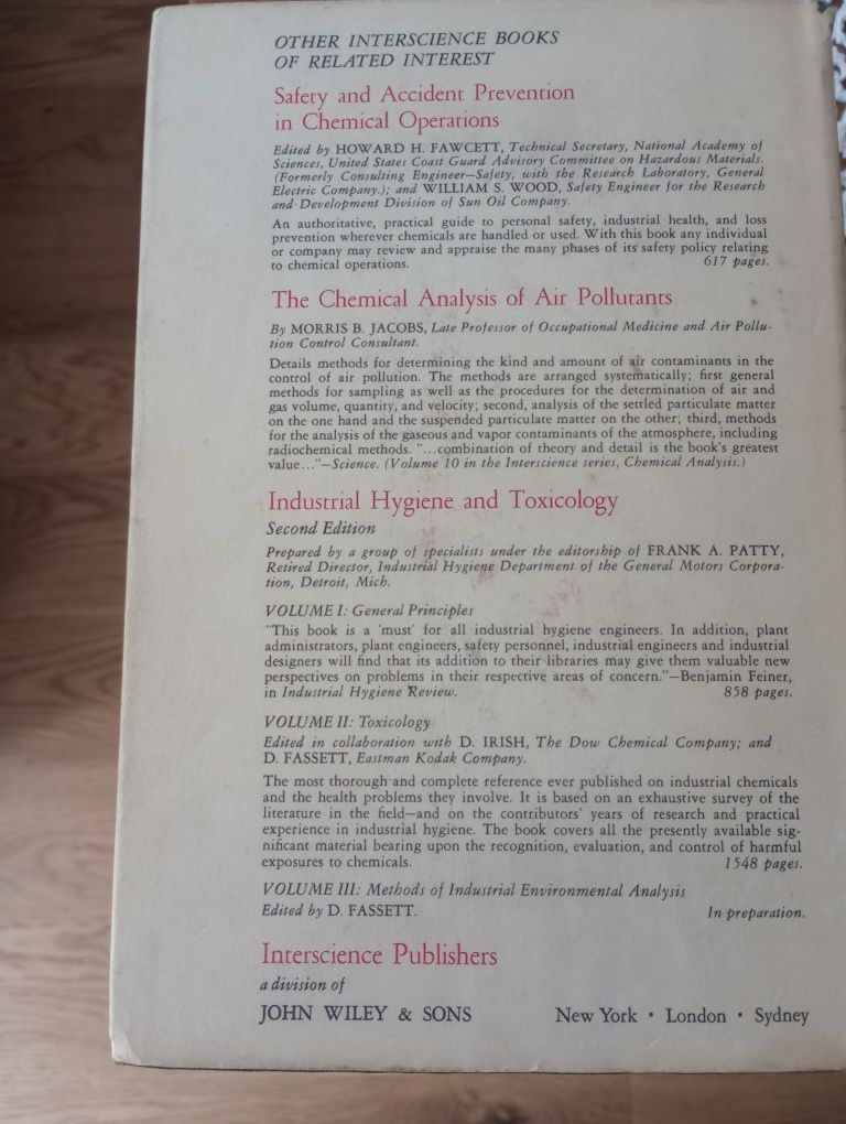 Książka the analitical toxicology