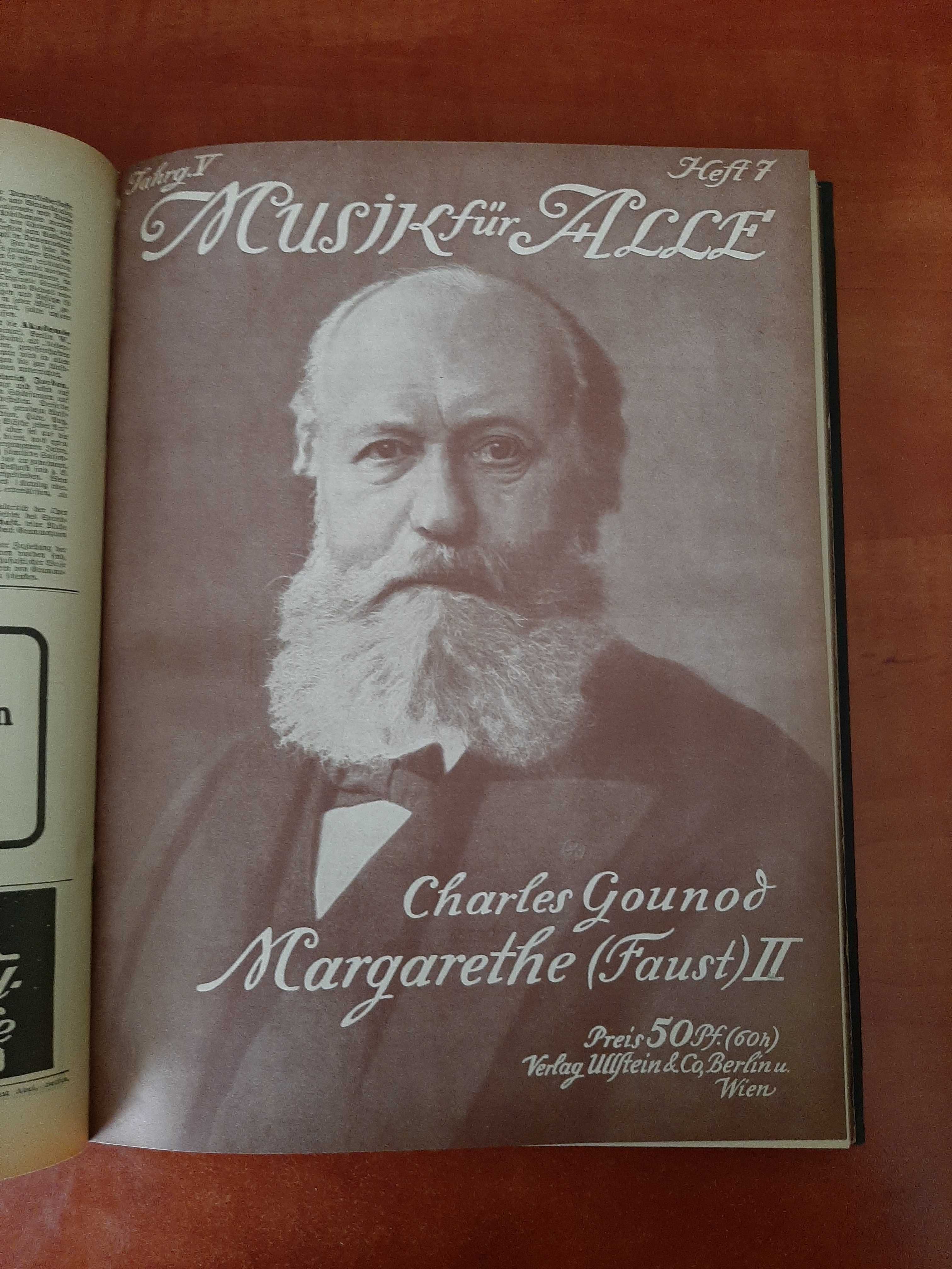 Nuty- 8 zeszytów „Musik für Alle” .Verlag Ullstein & Co 1908r-1910r