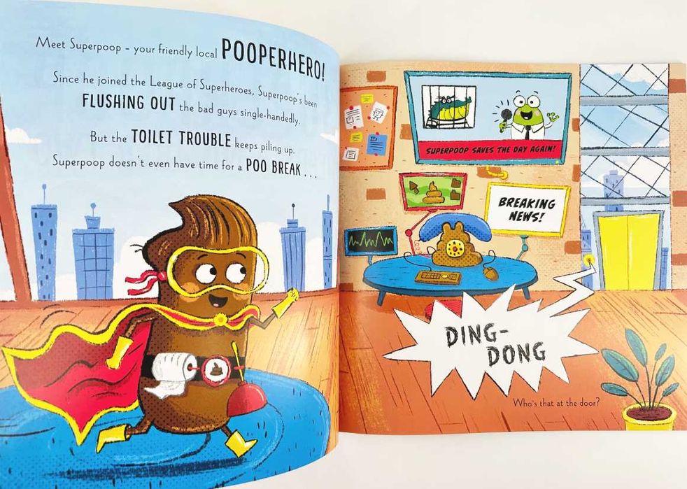 Superpoop Needs a Number Two – humorystyczna książka po angielsku