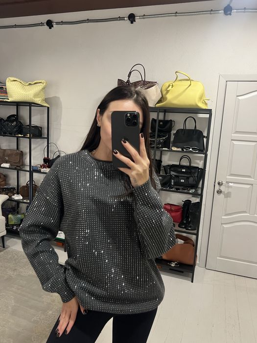Кофта зі стразами Alexander Wang! Розмір M-L! Розпродаж до 60%