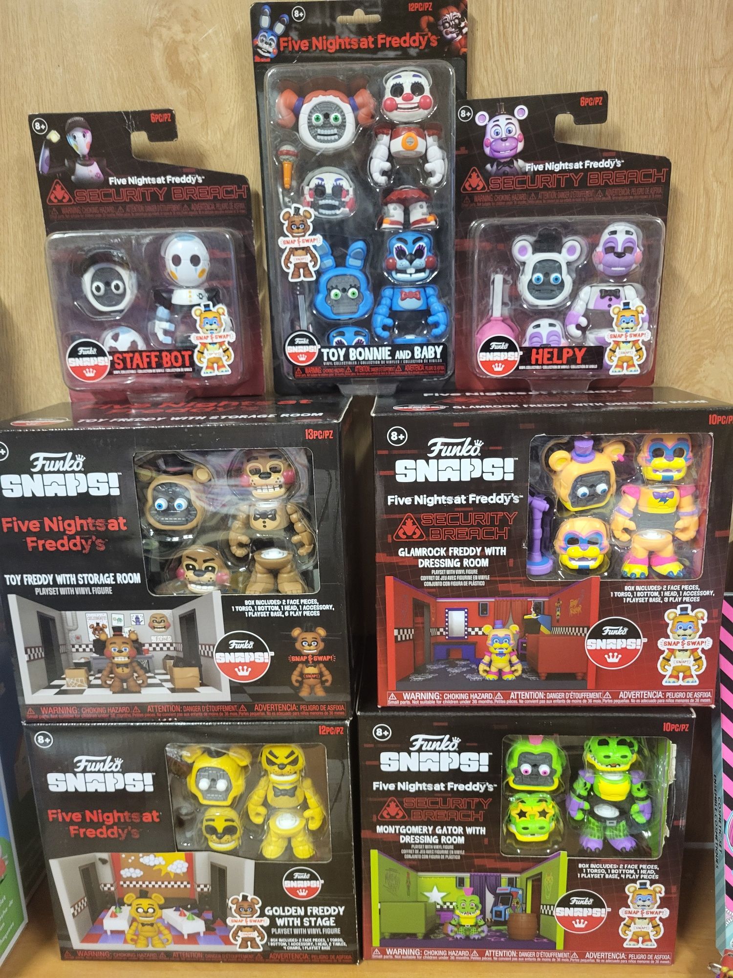Набор 5 ночей Золотой Фредди и Сцена Funko Snaps Five Nights at Freddy