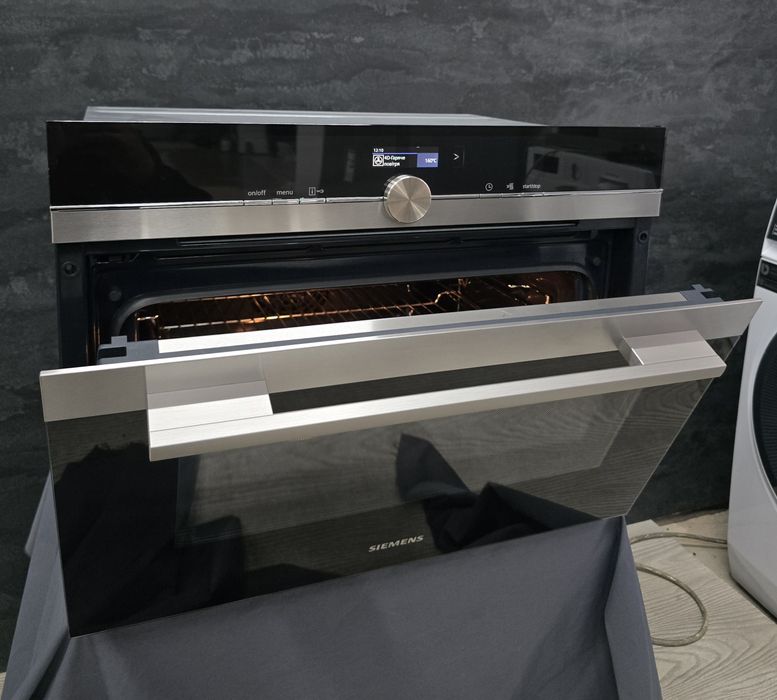 Духова шафа Siemens iq700 45см Укр.мова Топ.стан Гарантія