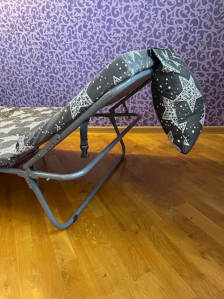 Розкладачка кровать одномісна з матрацом "Марія 60" раскладушка