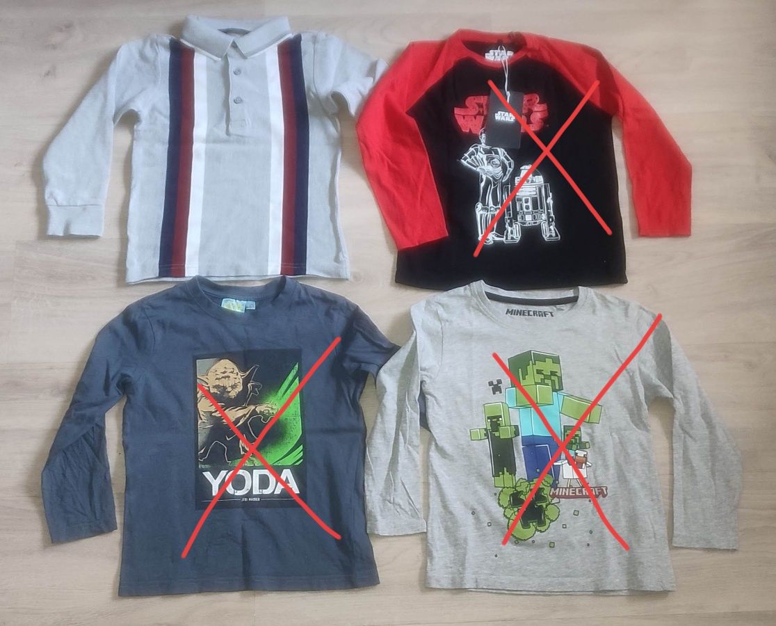 Zestaw 5-6 lat Minecraft Ralph Marvel Polo Star Wars
