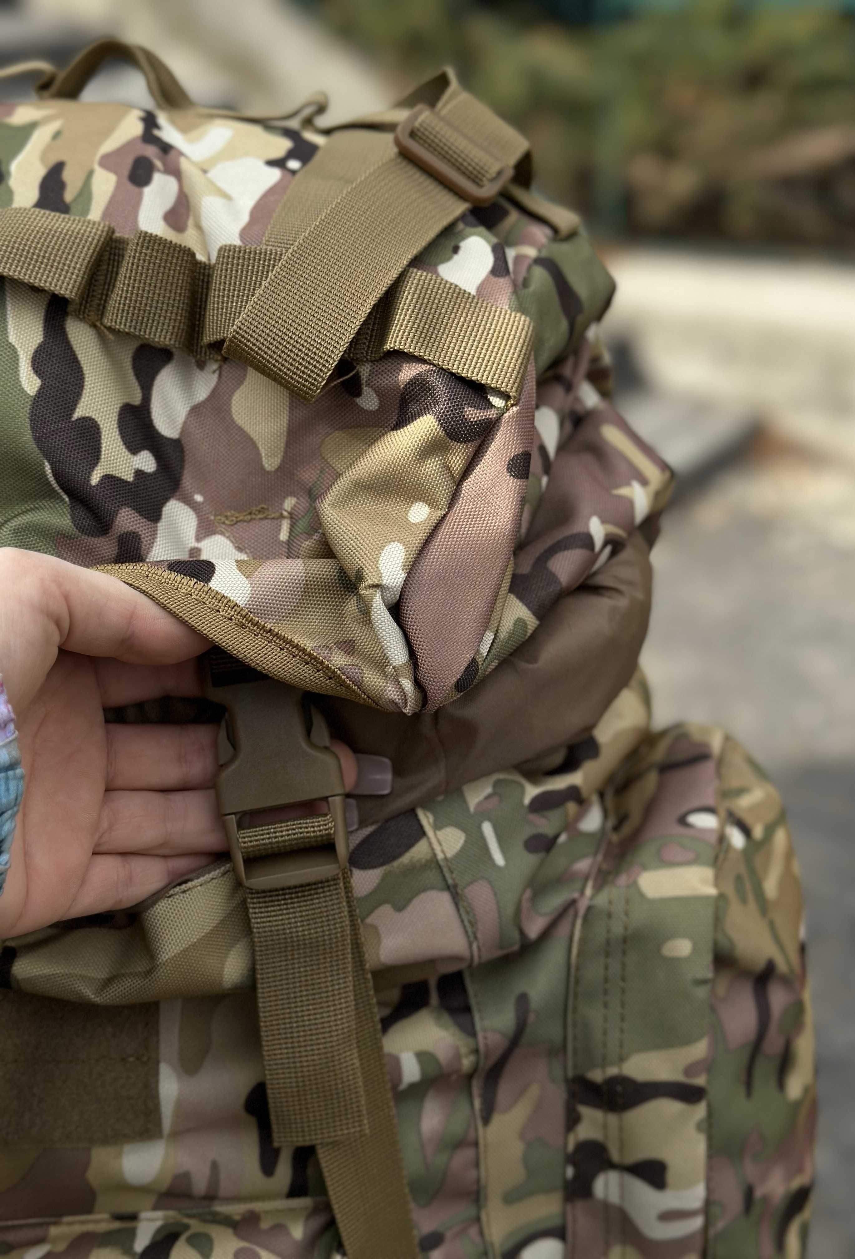 Тактичний великий військовий чоловічий рюкзак 80-85л Мультикам