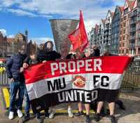 Flaga Manchester United, funclub Proper United.