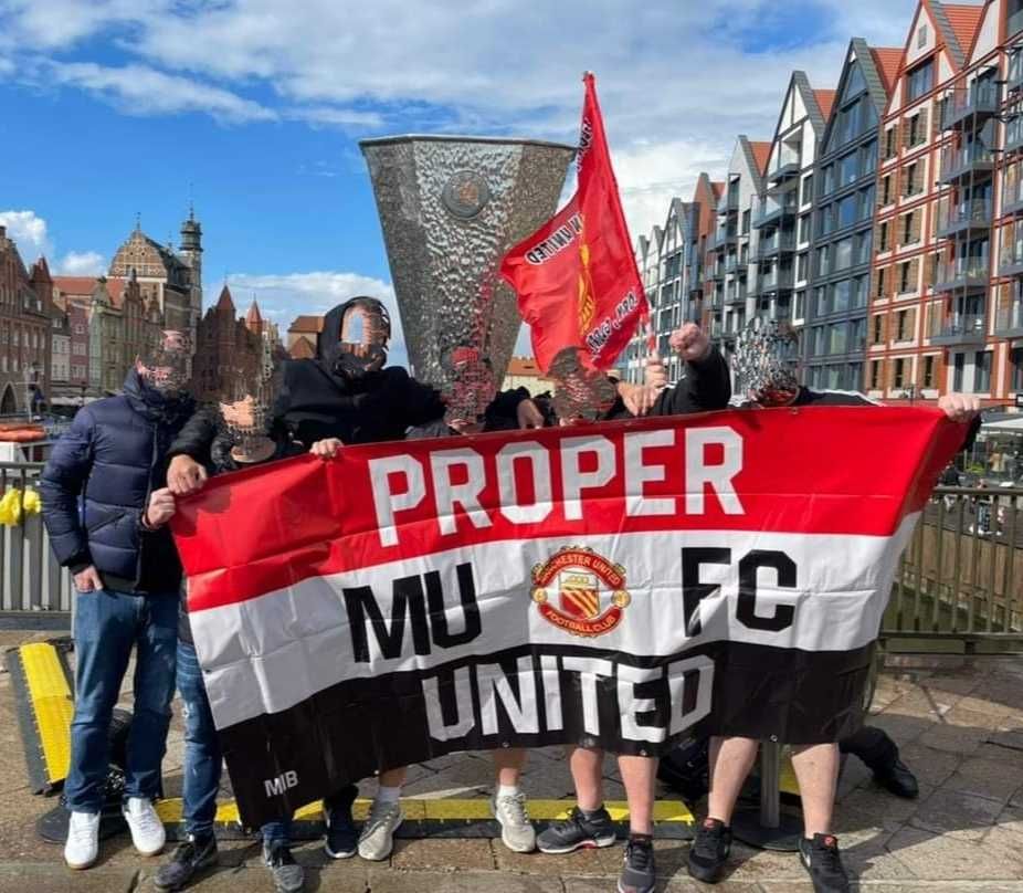 Flaga Manchester United, funclub Proper United.
