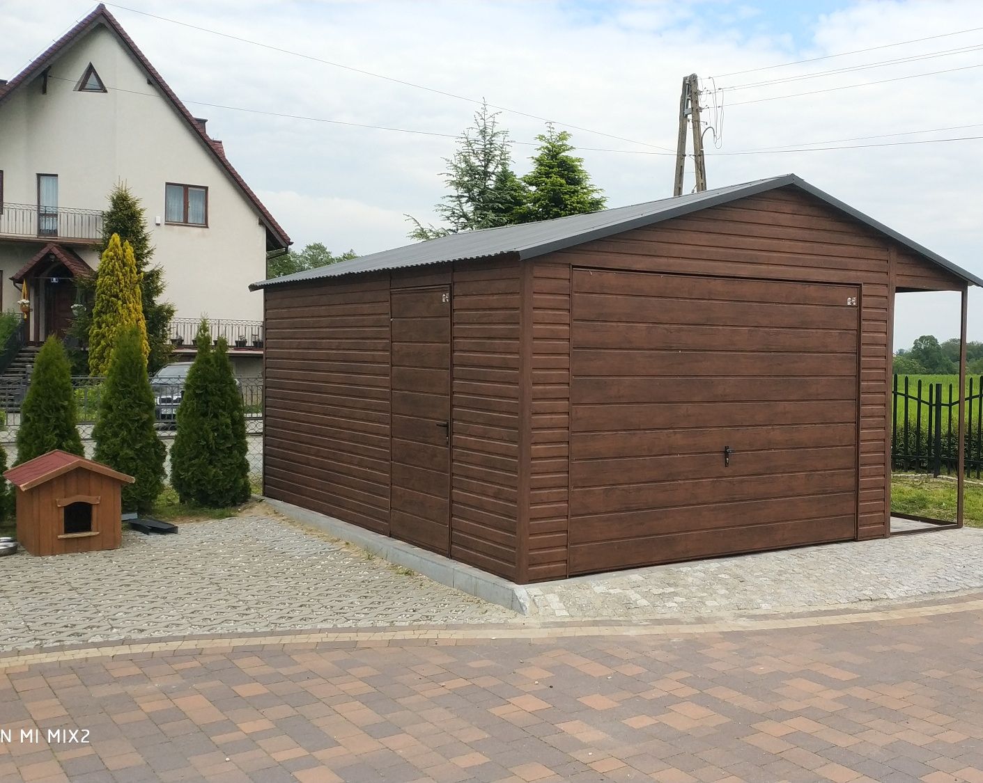 Garaż blaszany drewnopodobny 3x5 profil solidny 3,5x5 3,5x6 4x5 4x6