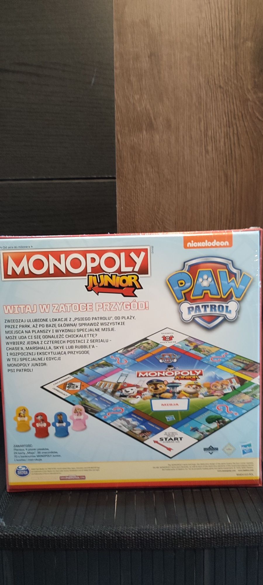 Gra planszowa Monopoly Junior "Psi patrol"