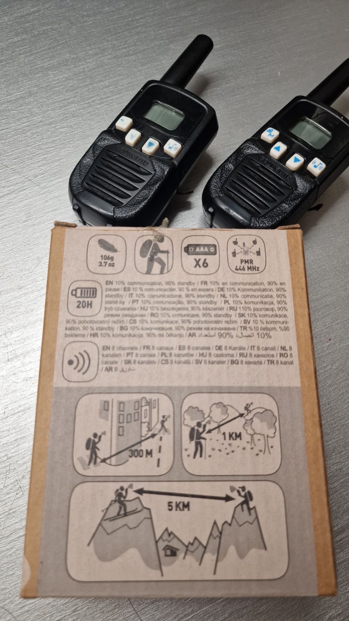 Radiotelefon walkie talkie Geonaute on channel 110