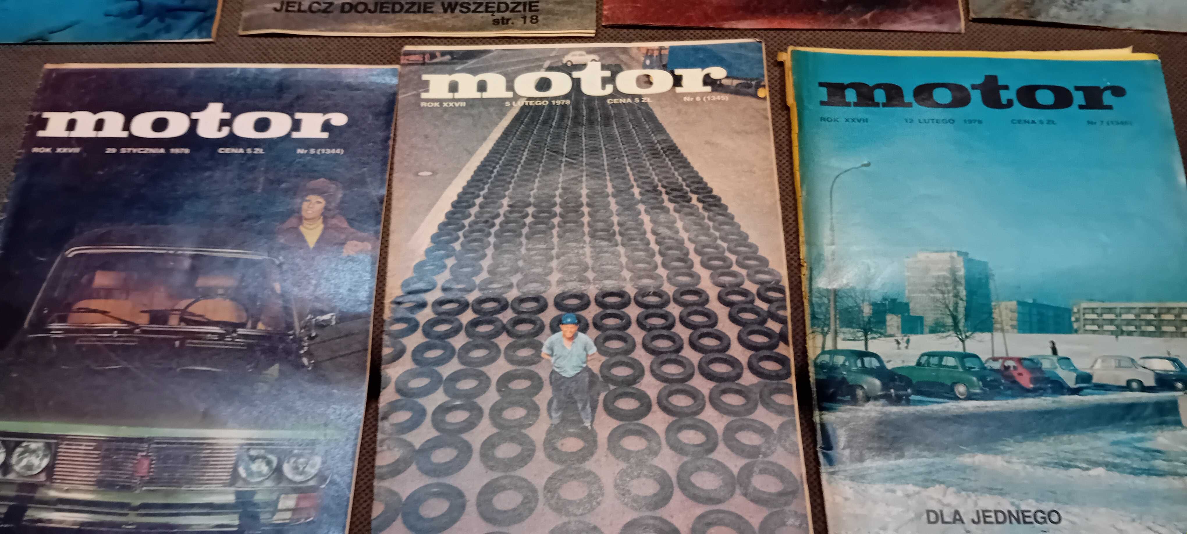 Gazety Motor 1978 rok 7 sztuk numery 1-7
