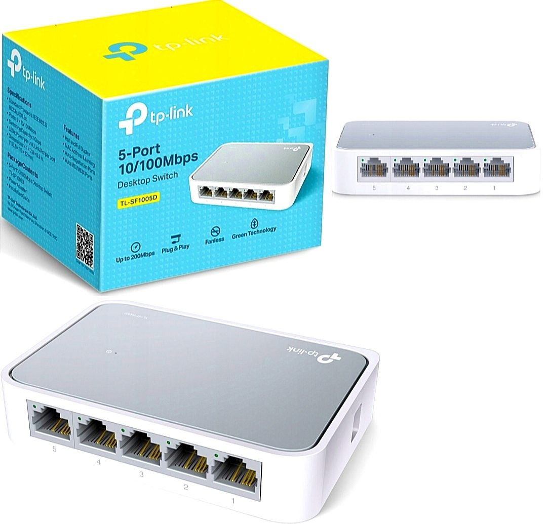 TP-LINK switch TL-SF1005D 5_io portowy, 10 / 100 Mb/s!