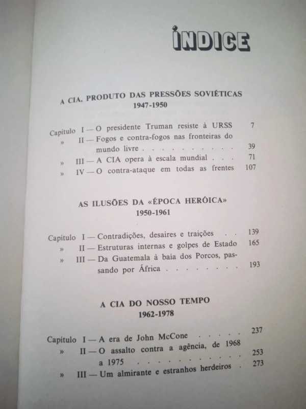 Êxitos e desaires da espionagem americana, de P.F. Villemarest