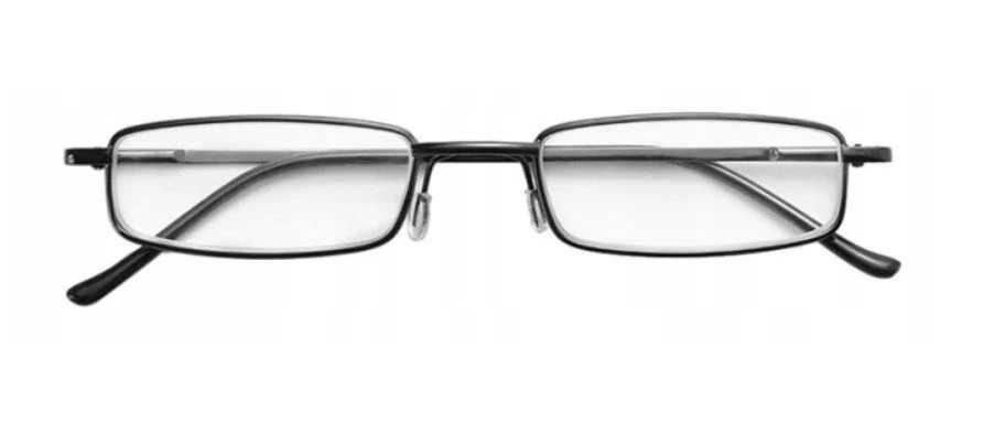 Okulary w metalowym etui +2.0